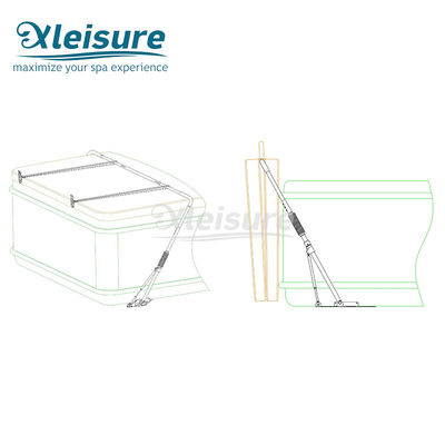 Hydraulic Hot Tub Cover Lifter Mildew Resistance Spa Cover Lift And Caddy