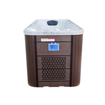 Rectangular Indoor Acrylic Cold Water Pool Cover All-in-One Cold Plunge Ice Bath Chiller Outdoor Insulated One Piece Bathtub