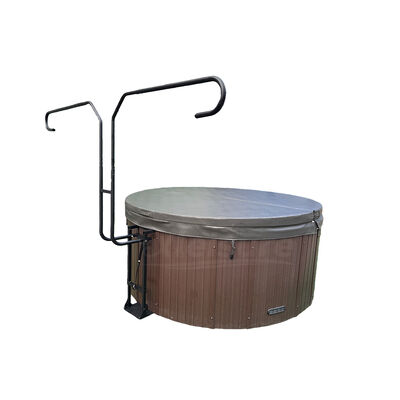 Custom European Outdoor Spa Cover Lifters Bathtub Stand with Gas Strut-for Round Bathtubs Durable & Ergonomic