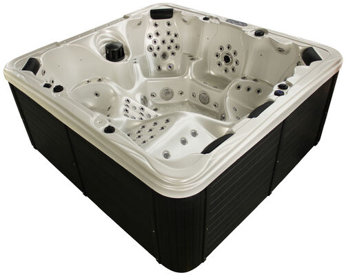 Xleisure 7803s 6 Persons Outdoor Acrylic Spa Swim Hot Tub with Balboa System Modern European Design Freestanding