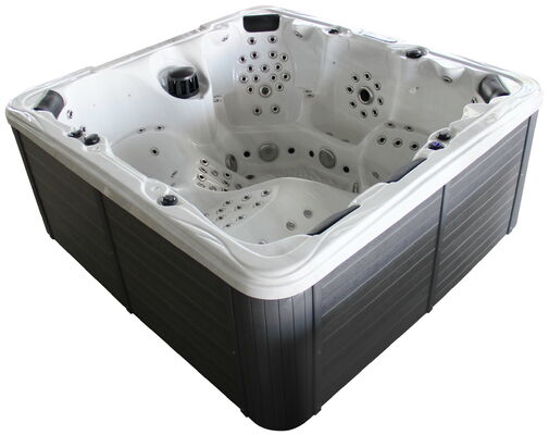 7803s High Jet Count Family Hydro Massage Hot Tub Square Freestanding Acrylic Outdoor Spa Tub