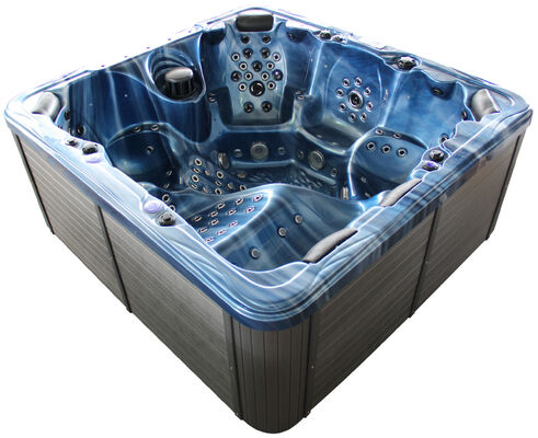 7803s High Jet Count Family Hydro Massage Hot Tub Square Freestanding Acrylic Outdoor Spa Tub