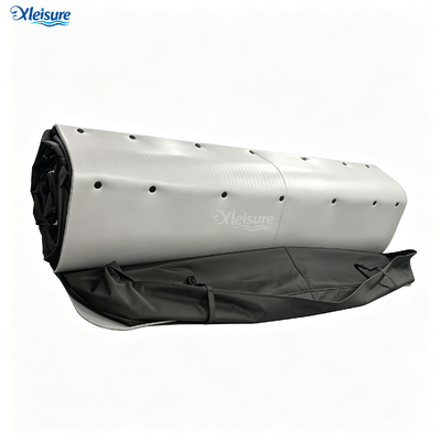 ODM Rectangular Bathtub Roll Cover PU Leather Waterproof Thermal Insulation Folding Spa Hot Tub Dust Cover