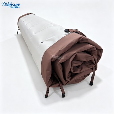 Wholesale Rolling Swim Spa Cover Customized Anti-UV Waterproof Thermal Roll-up Swim Spa Hot Tub Cover for Outdoor Use OEM