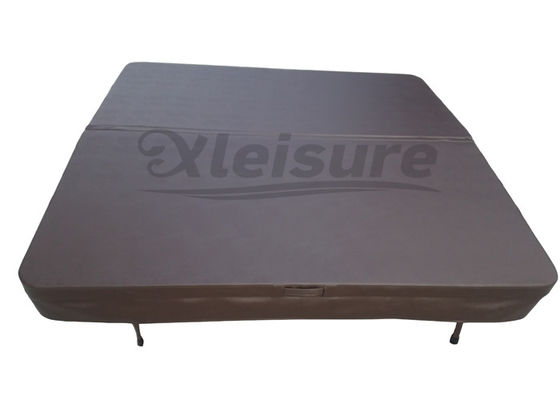 Rectangular Spa Insulation Lid Vinyl Hot Tub Spa Covers For Acrylic Spa In Coffee