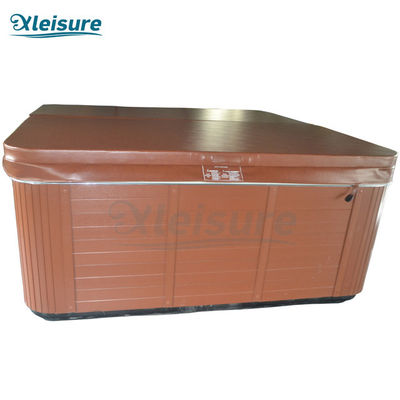 Brown Rectangle Spa Thermal Cover Vinyl Hot Tub Spa Covers For Acrylic Spa