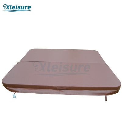 Brown Rectangle Spa Thermal Cover Vinyl Hot Tub Spa Covers For Acrylic Spa