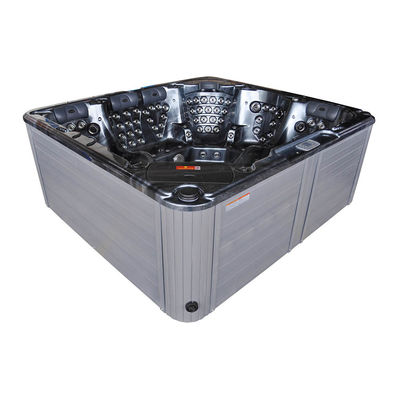 Shwim Spa Grote Buiten Zwem Hot Tub met 4 Zitplaatsen en 2 Full-Body Lounges Draagbaar voor Feesten en Ontspanning Massage