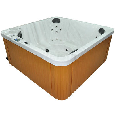 6-Persoons modern design vierkante acryl buiten-whirlpool voordelig geprijsd met handige massage spa functie